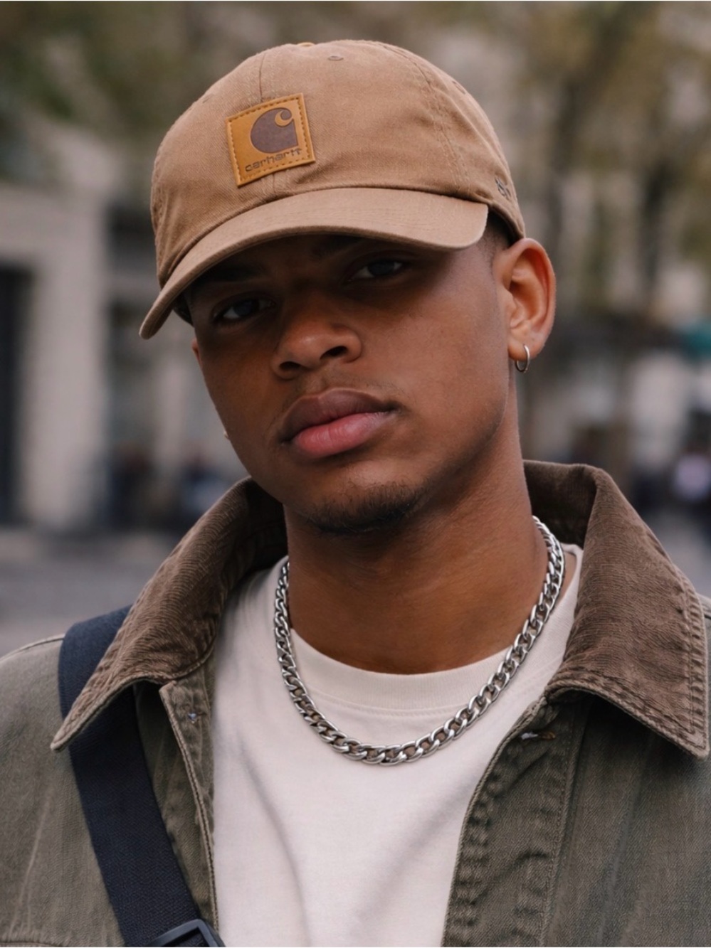 Carhartt Brown Cold Weather Canvas Hat | Workwear Streetwear